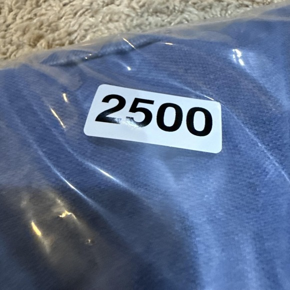 Ralph Lauren Polo Shirt Mens Large Blue Pique Short Sleeve Yellow Pony Logo - Picture 9 of 9